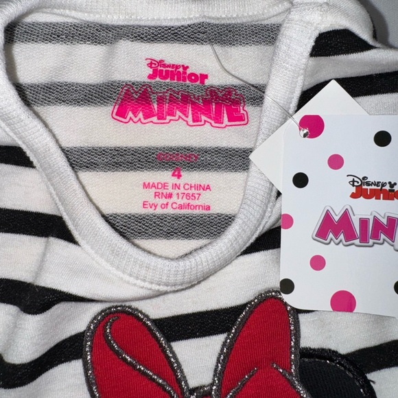 Minnie Mouse Tunic with Ruffle detail & Legging Set NWT Size 4 - Picture 3 of 7